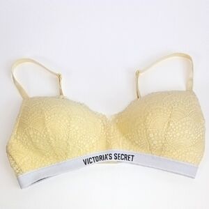 Victoria's Secret Yellow Lace Bra